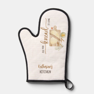 ALL YOU KNEAD IS LOVE Oven Mitt and Pot Holders
