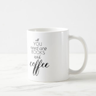 All You Need are Books and Coffee Coffee Mug