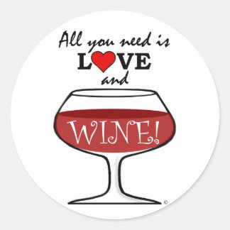 All You Need Classic Round Sticker