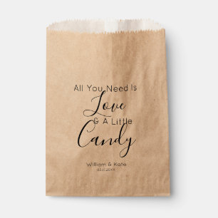 All You Need is A Candy Wedding Favour Bag