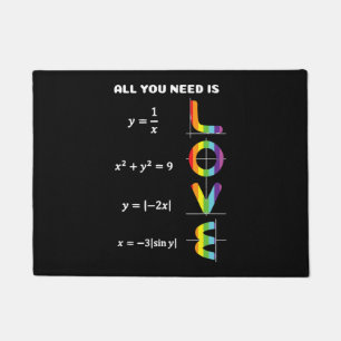 All You Need Is a Love of LGBT Maths Pride Month Doormat
