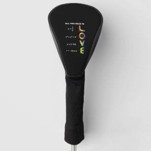 All You Need Is a Love of LGBT Maths Pride Month Golf Head Cover