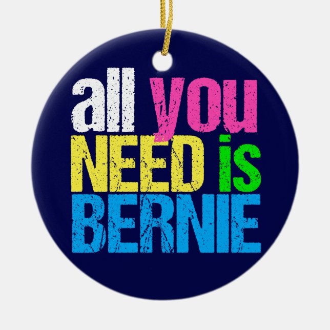 All You Need is Bernie Sanders 2020 Ceramic Ornament (Front)