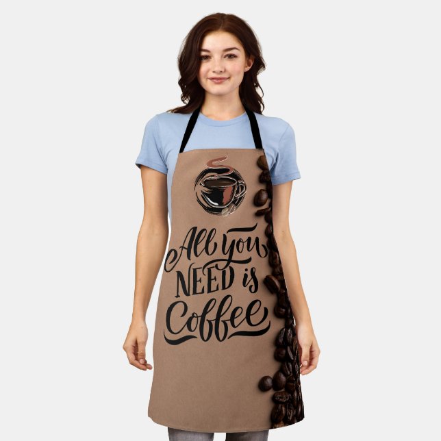 All you Need Is Coffee Apron (Worn)
