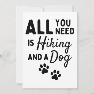 All you need is hiking and a dog card