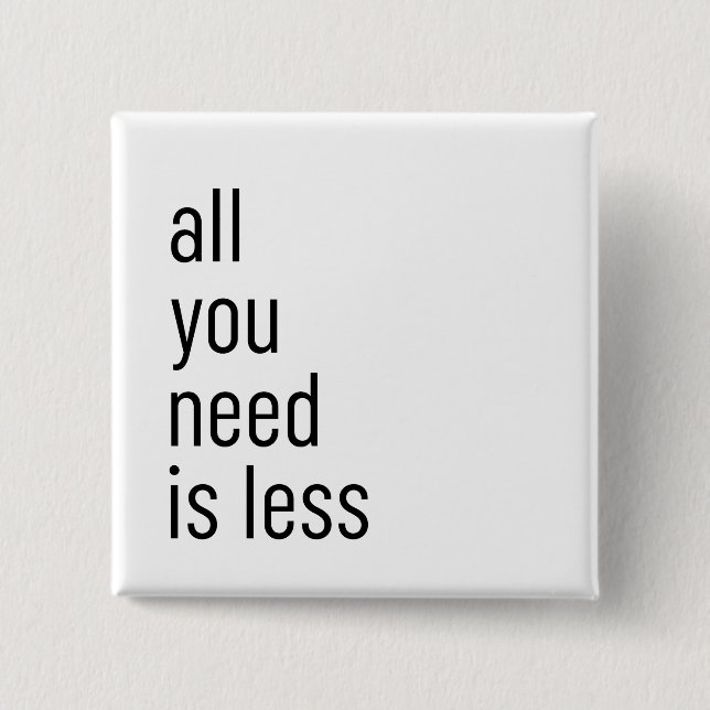 All you need is less 2 inch square button (Front)