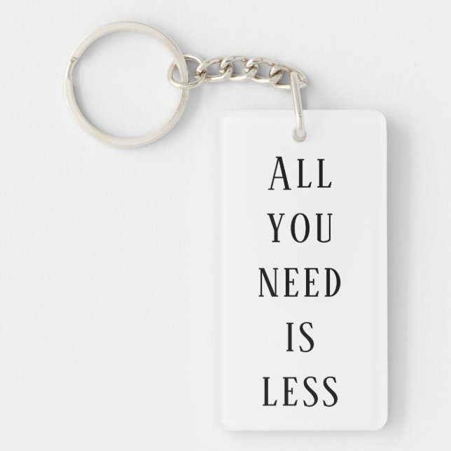 All you need is less keychain (Front)