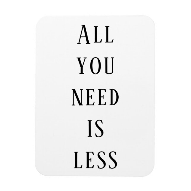 All you need is less magnet (Vertical)
