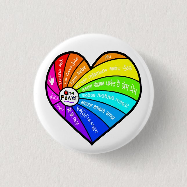 All You Need is Love 1 Inch Round Button (Front)