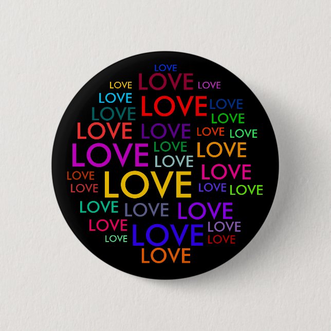 ALL YOU NEED IS LOVE! 2 INCH ROUND BUTTON (Front)