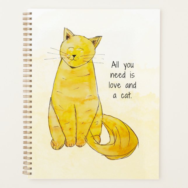 All You need is love & a cat planner weekly/montly (Front)