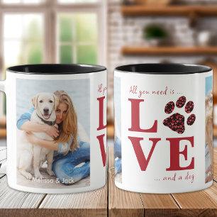 All You Need Is Love & a Dog Personalize Pet Photo Mug