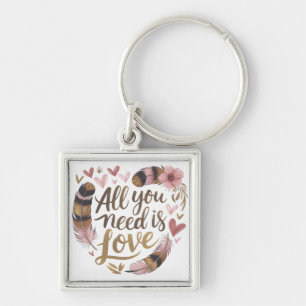 All You Need Is Love – A Gentle Boho Whisper Keychain