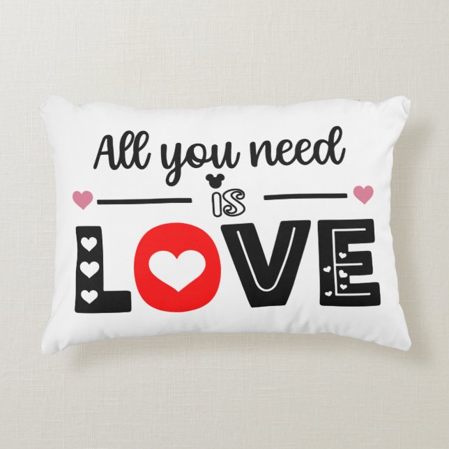 All You Need Is Love Accent Pillow (Front)