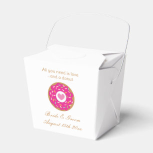 All you need is love and a doughnut cute wedding favor box