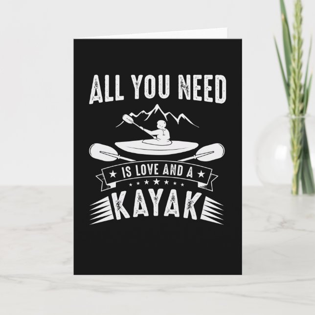 All You Need Is Love And A Kayak Card (Front)