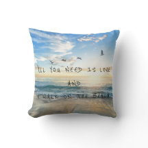All You Need Is Love and A Walk On The Beach Throw