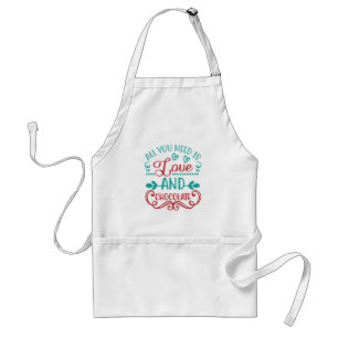 All You Need is Love and Chocolate Standard Apron