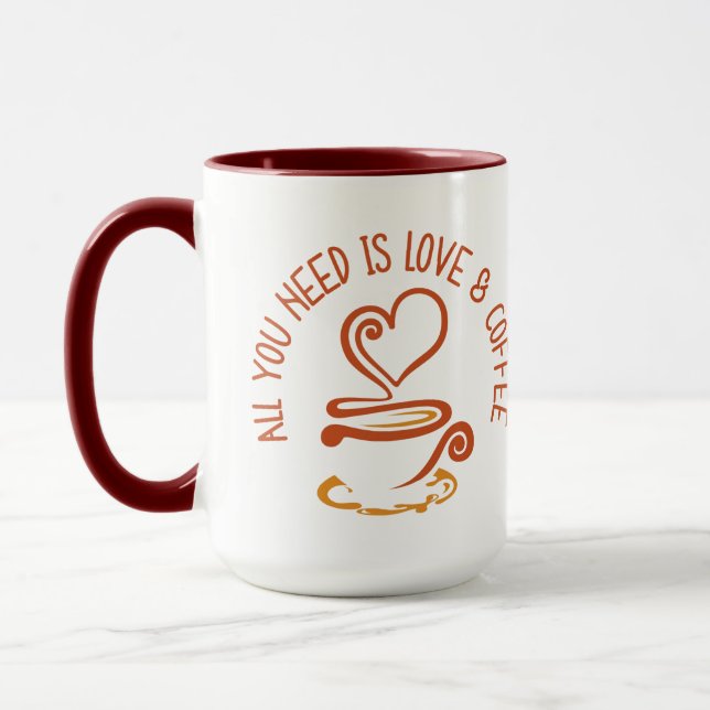 All You Need Is Love And Coffee Mug (Left)