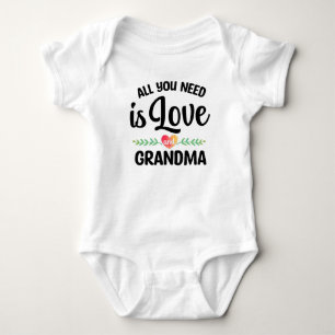 All You Need is Love and Grandma Baby Bodysuit