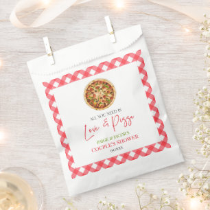 All You Need Is Love and Pizza Couples Shower Favour Bag