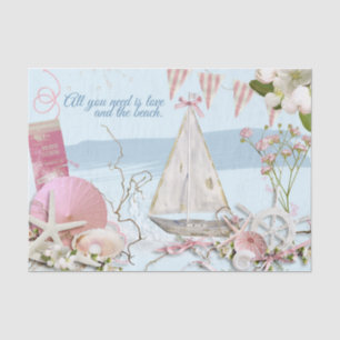 All You Need Is Love And The Beach Decoupage Tissue Paper