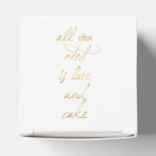 All You Need Is Love & Cake Favor Box