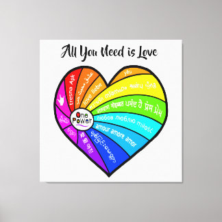 All You Need is Love Canvas Print