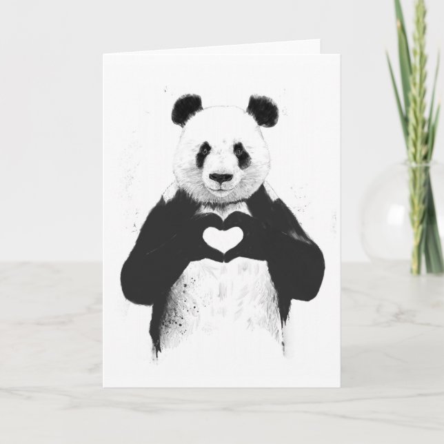 All you need is love card (Front)