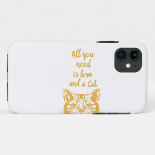All you need is love - Choose background colour iPhone 11 Case