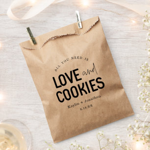 All You Need is Love & Cookies Wedding Favour Bag