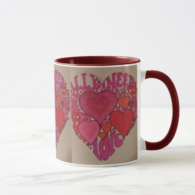 All You Need Is Love Heart Mug (Right)
