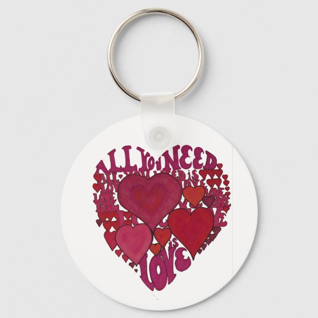 All You Need is Love Key Chain (Front)