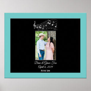 All You Need Is Love Music Wedding Signing Poster