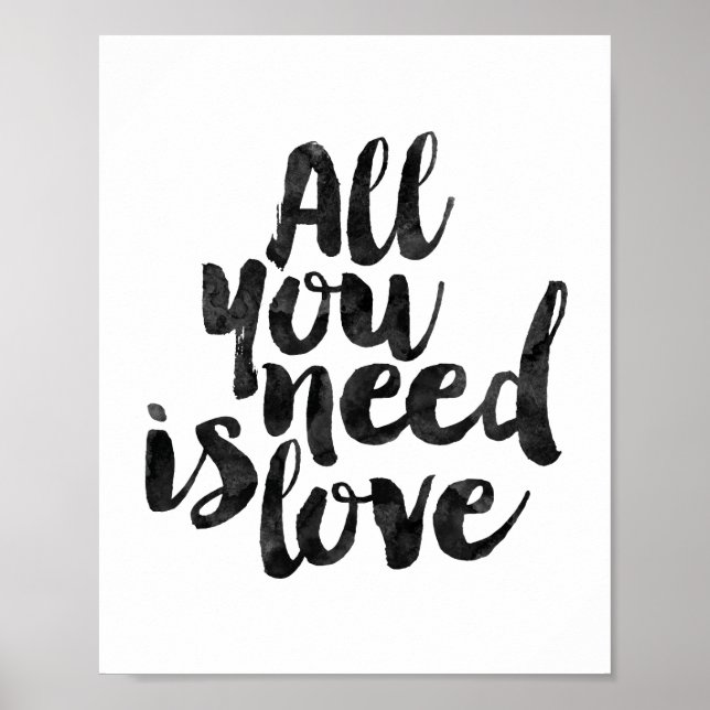 All You Need Is Love Poster (Front)