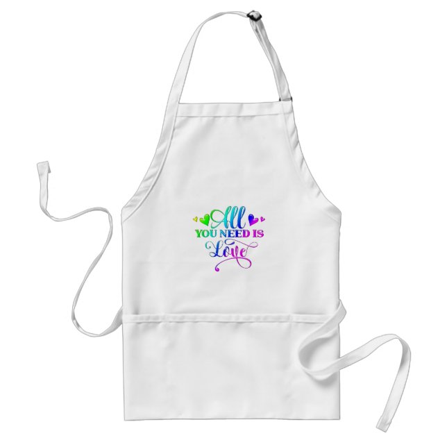 All You Need Is Love Quote Standard Apron (Front)