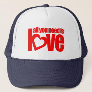all you need is love red hat / cap