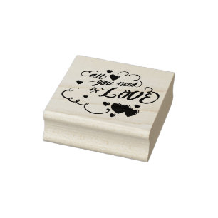 All you need is Love Rubber Stamp