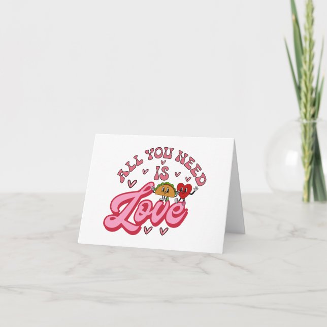 All you need is Love T-Shirt  Card (Front)