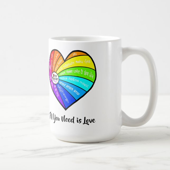 All You Need is Love T-shirt Coffee Mug (Right)
