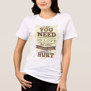 all you need is love t-shirt Tri-Blend shirt