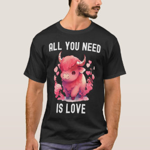 All you need is love with heart Outfit Valentine's T-Shirt