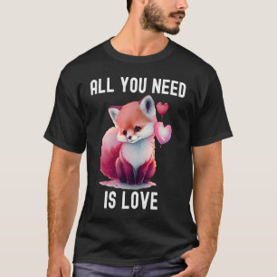 All you need is love with heart Owl Valentine's Da T-Shirt