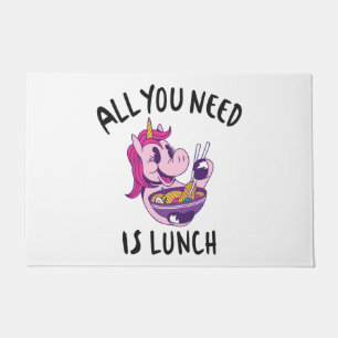 All you need is lunch doormat