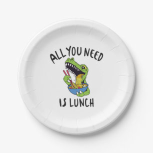 All you need is lunch paper plate