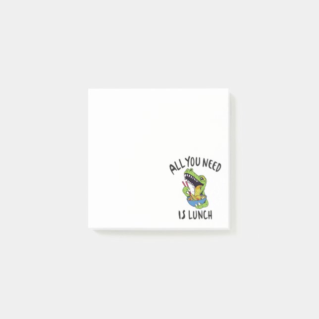 All you need is lunch post-it notes (Front)