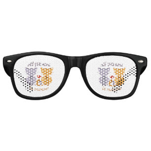 All you need is meow Valentine cats Retro Sunglasses