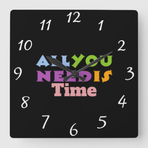 All You Need Is Time Wall Clock
