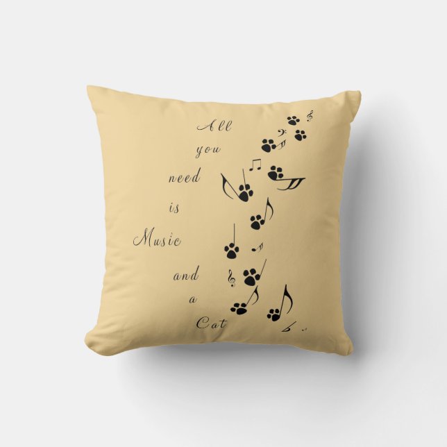 All You Need Throw Pillow (Front)