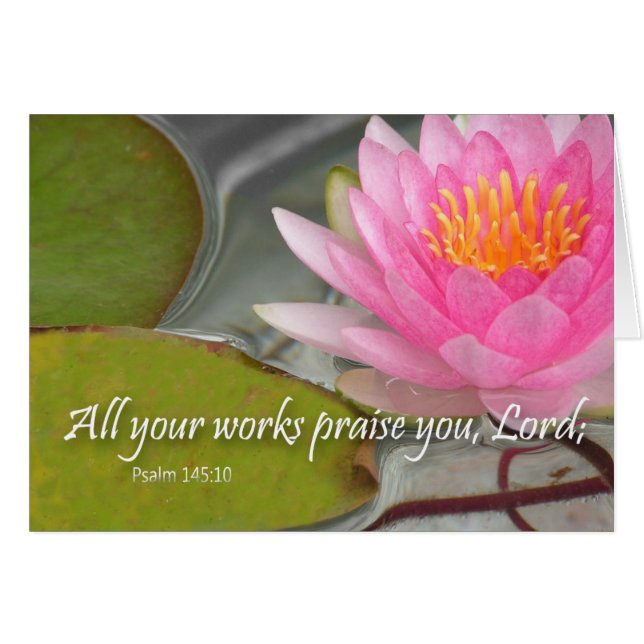 All your works shall praise you, Lord. Psalm 145 (Front Horizontal)